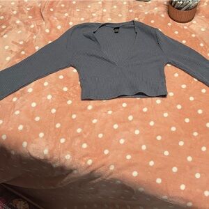 Wild Fable Women’s Cropped/Ribbed Long Sleeve Top